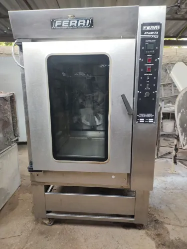 Forno turbo elétrico Ferri 10 telas 220 trifásico todo inox