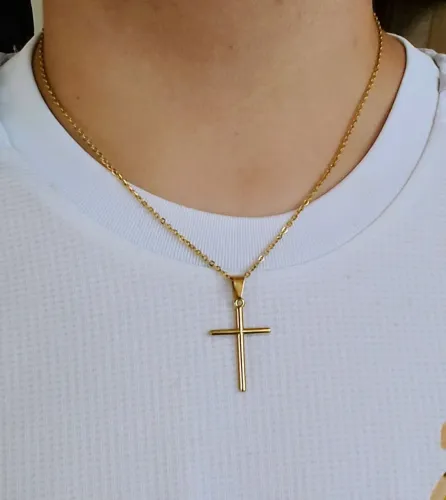 Colar em aço banhado ?