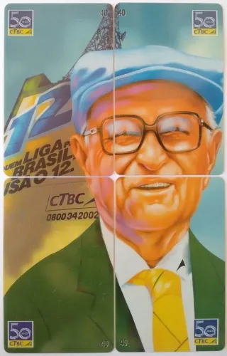 Cartão Telefônico CTBC 50 Anos