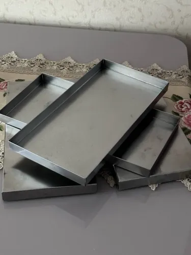 2 Bandejas Inox para Estufa / Vitrine Aquecida