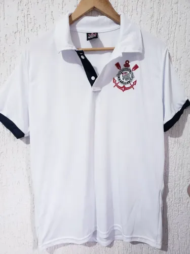 Camiseta Corinthians Polo Branca