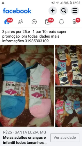 Meias para adultos e crianças