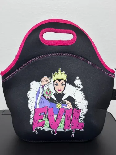 Bolsa Térmica Disney Rainha Má Preta e rosa