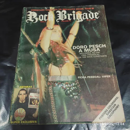 Revista Rock Brigade "43" Doro de novembro de 1989