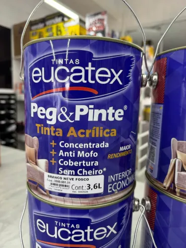 TINTA ACRÍLICA EUCATEX 3,6L LACRADA 