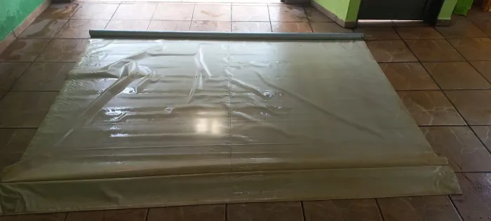 Toldo cortina lona maleável retrátil (metragem 3x2)