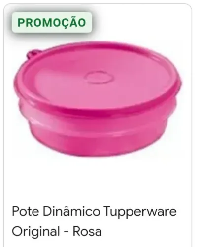 Pote Dinâmico 400ml Tupperware Original - Rosa - 