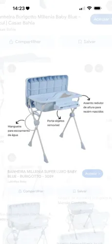 Banheira portátil burigoto