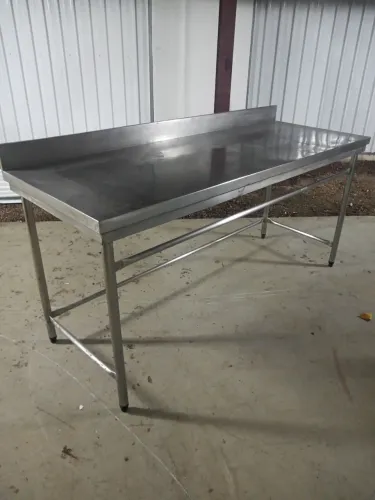 Mesa Aço Inox 304, resistente, 1,90x0,70x0,90