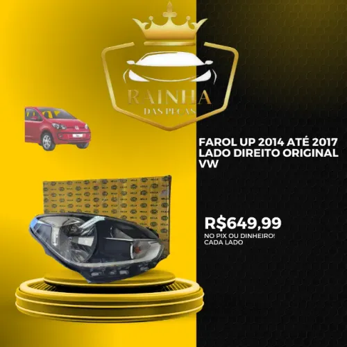 Farol Vw Up 2014 até 2017 Lado Direito Original 