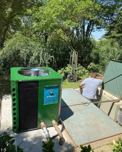 Manutenção em trocador de calor (Aquecedor de piscina)