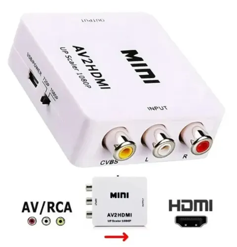 Mini Conversor HDMI para AV LE-4113/adaptador de tela  