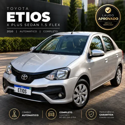 Toyota Etios X Sedan 1.5 Flex 16V 4P Aut. 2020