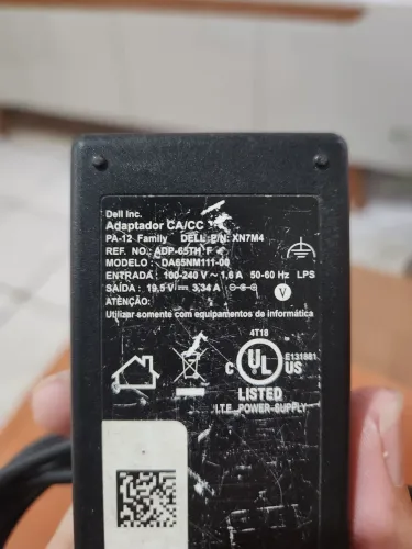 Carregador Fonte Original Dell DA65NM111