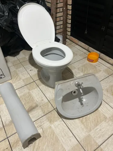 Privada e pia 