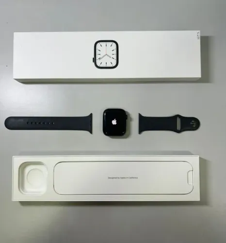 Apple Watch 7 45mm Preto / Bateria 84% - Perfeito Estado - Envio OLX Pay - Parcelo até 18X