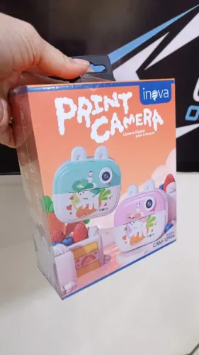 Câmera Digital De Impressão Instantânea Para Crianças Vídeo Fotografia - Diversão Certa