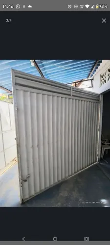 Porta de alumínio 230cm x 270cm completo