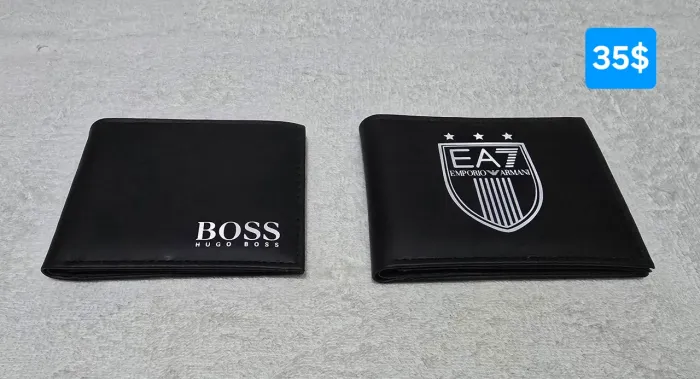 Carteiras premium da Hugo Boss e Empório Armani