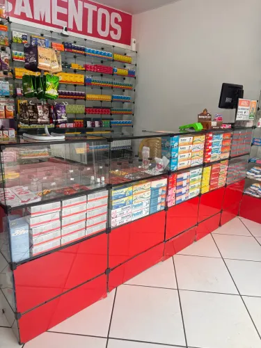 Balcão de vidro para loja 