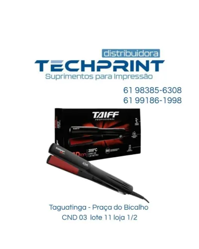 PRANCHA DE CABELO TAIFF PROFISSIONAL  RED ION