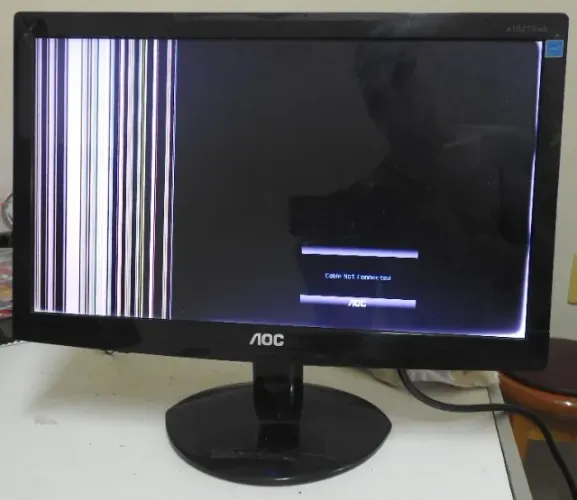 Placa fonte e Placa Sinal, Lógica para Monitor AOC e1621Swb
