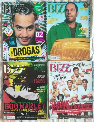 4 REVISTAS SHOWBIZZ - D2, BOB MARLEY...(VENDO SEPARADO)