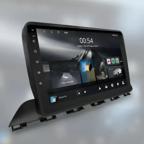 Central Multimídia Android 14 9 Pol. 4Gb/64Gb Carplay/ A. Auto HB20 2020 a 2026