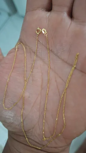 Vendo linda correntinha em ouro 18k 750 50cm 1.3 grama