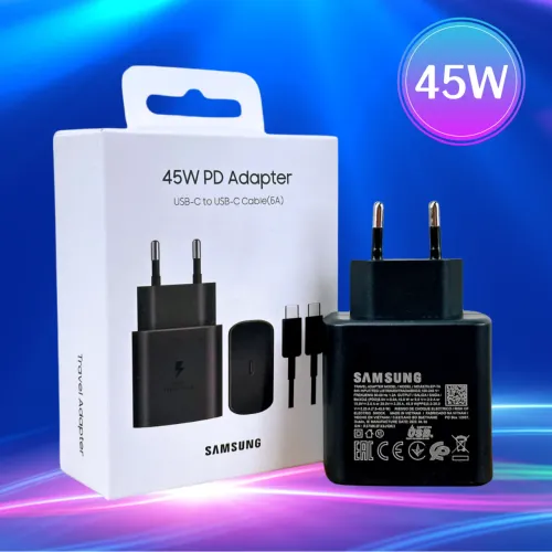 Carregador de Parede Super Rápido 45W com Cabo USB-C