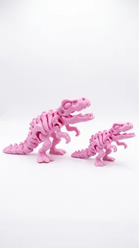 Dinossauro T-Rex Esqueleto Articulado 3D - Brinquedo Flexível