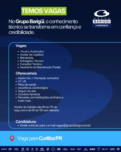 VAGAS DE EMPREGO