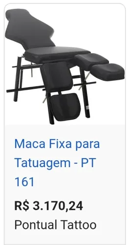 Maca para Tatuagem PT 161 Semi Nova (Pouco uso) - R$ 1.899,00