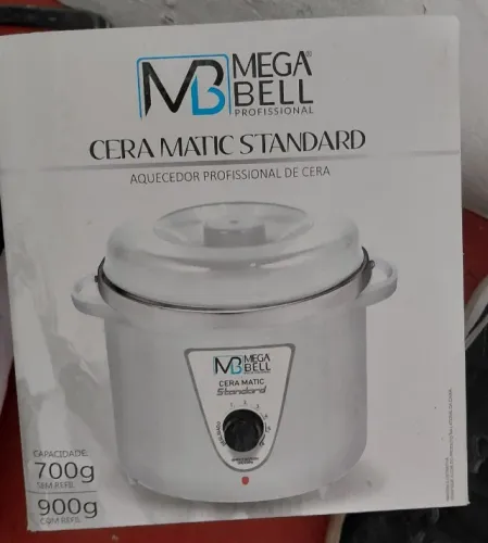 Kit com: 1) Aquecedor/cera/depilação MEGA BELL; 2) Cera/tablets Depilflax; 3) 2 gel
