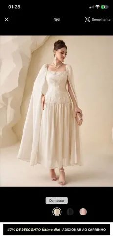 Vestido SHEIN longo capa