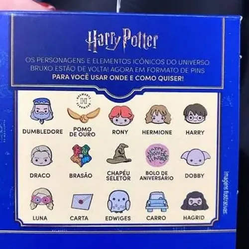 Pins Colecionáveis Harry Potter Cacau Show 2025 - Monte sua coleção!