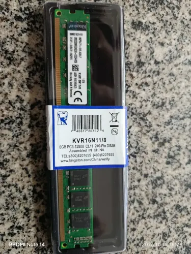 Memoria ram Ddr 3 - 8 GB Kingston 1600 Mhz Nova