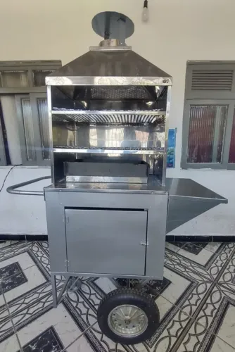VENDO CARRINHO DE CHURRASCO COM COMPARTIMENTO TOP.