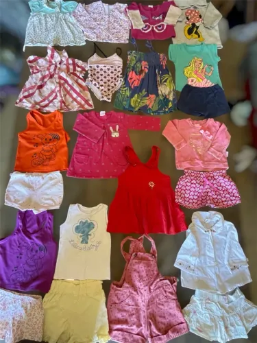 LOTE DE EOUPA DE MENINA 1-2 anos 