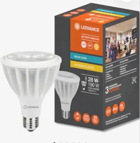 Lampada Led Par30 Hci Irc80 28W 3000K 3000Lm 15° Bivolt Ledvance