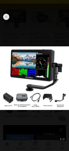 Monitor Feelworld F6 "6"polegada 4k HDMI/3D LUT/HDR