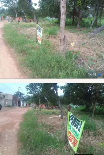 O terreno fica aí em Cuiabá no Coxipó no parque Atalaia