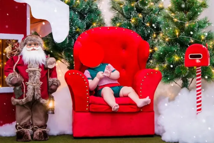 Papai Noel Decorativo 60 cm | Rústico com Lanterna | Natal