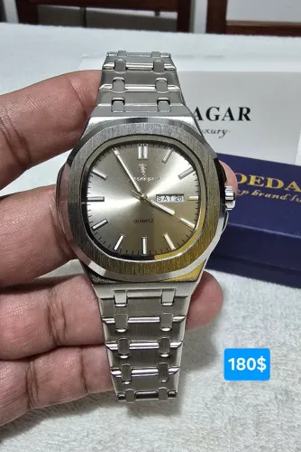Relógio da Poedagar prata em aço original 