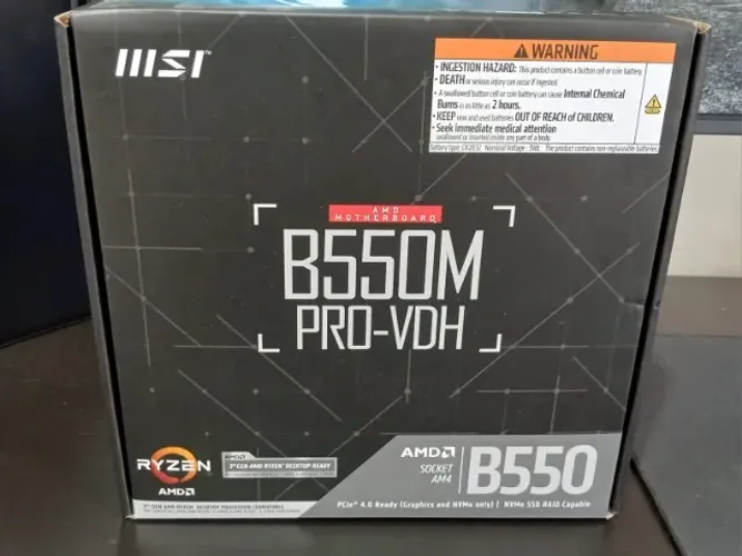 Placa Mãe MSI B550M PRO-VDH AMD AM4