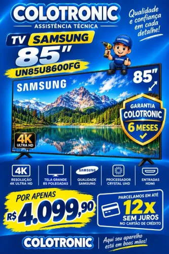 TV 85" 4K UHD COM GARANTIA!