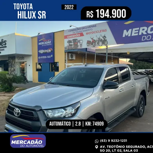 Toyota Hilux CD SR 4X4 2.8 TDI Diesel Aut. 2022