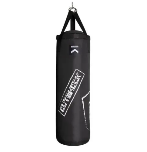 saco de pancada tb850 outshock 20kg cheio + suporte gancho teto
