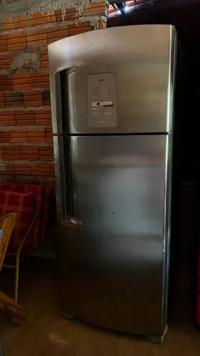 Geladeira Brastemp Frost Free Duplex 375 L Inox - BRM44HK - 110v