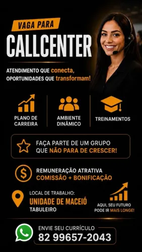 VAGA PRA CALL CENTER